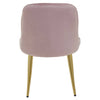 Luxe Pink Velvet Dining Chair