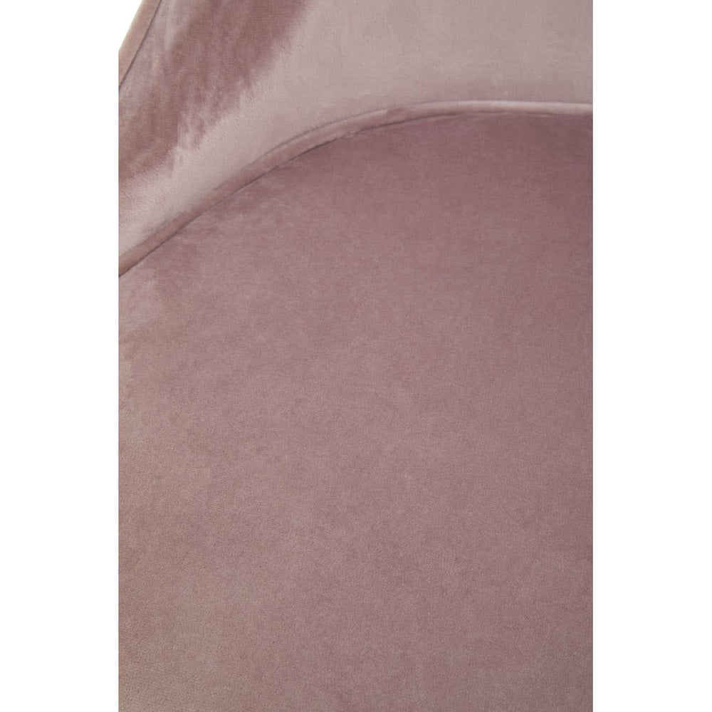 Luxe Pink Velvet Dining Chair