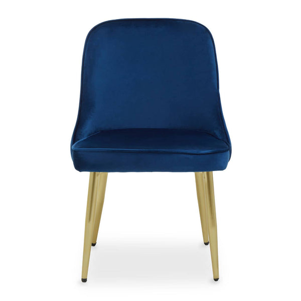 Luxe Midnight Velvet Dining Chair