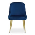 Luxe Midnight Velvet Dining Chair