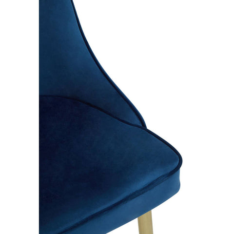 Luxe Midnight Velvet Dining Chair