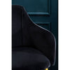 Luxe Black Velvet Dining Chair