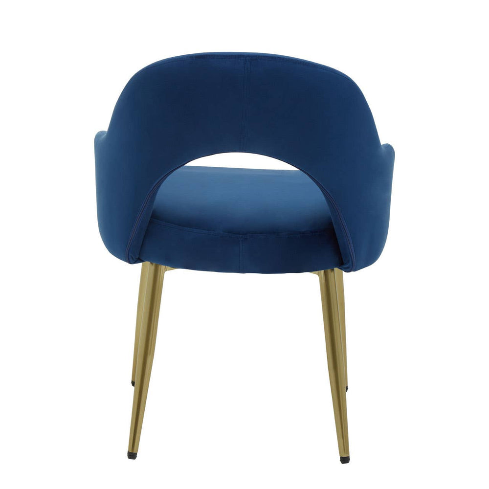 Luxe Midnight Velvet Dining Chair