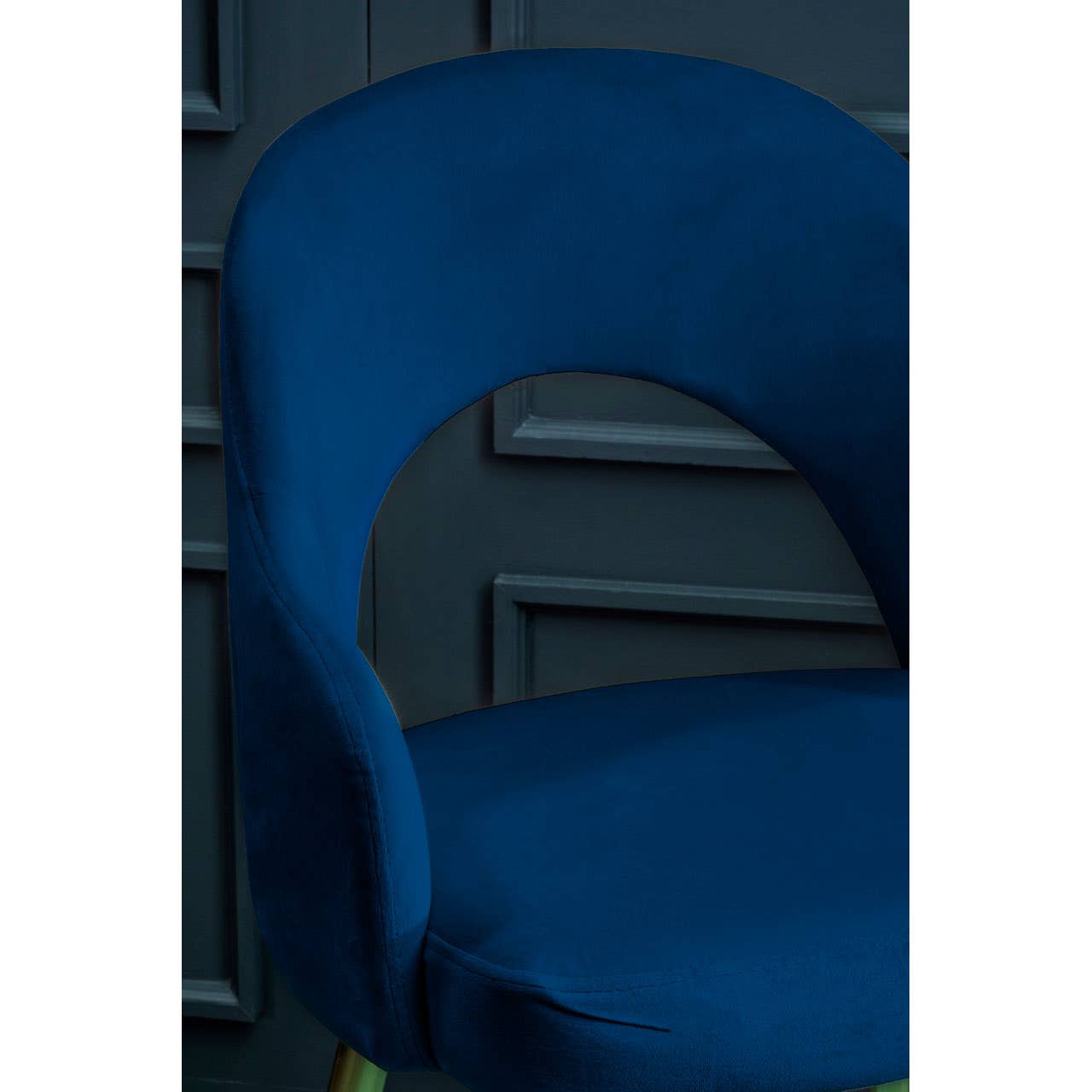 Luxe Midnight Velvet Dining Chair