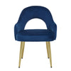 Luxe Midnight Velvet Dining Chair
