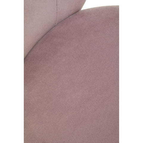 Luxe Pink Velvet Dining Chair