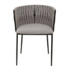 Modern Grey Woven Dining Chair