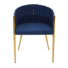 Luxe Blue Braided Dining Chair