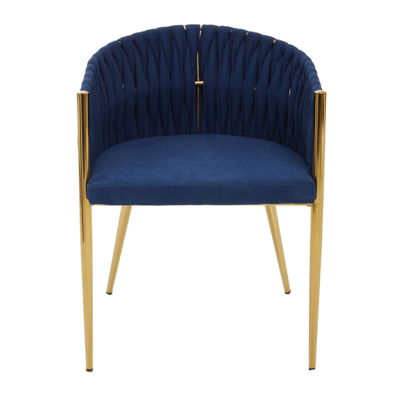 Luxe Blue Braided Dining Chair