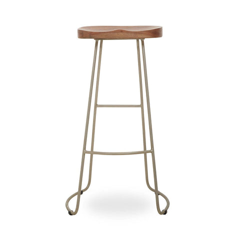 Rustic Wood Bar Stool