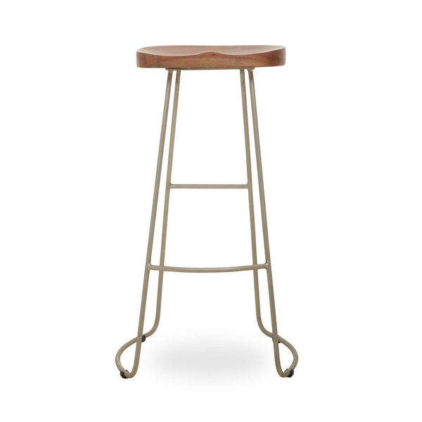 Rustic Wood Bar Stool