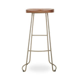 Rustic Wood Bar Stool