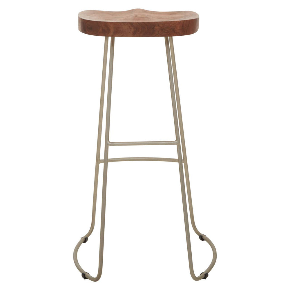 Rustic Wood Bar Stool