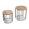 Rustic Mango Wood Side Tables