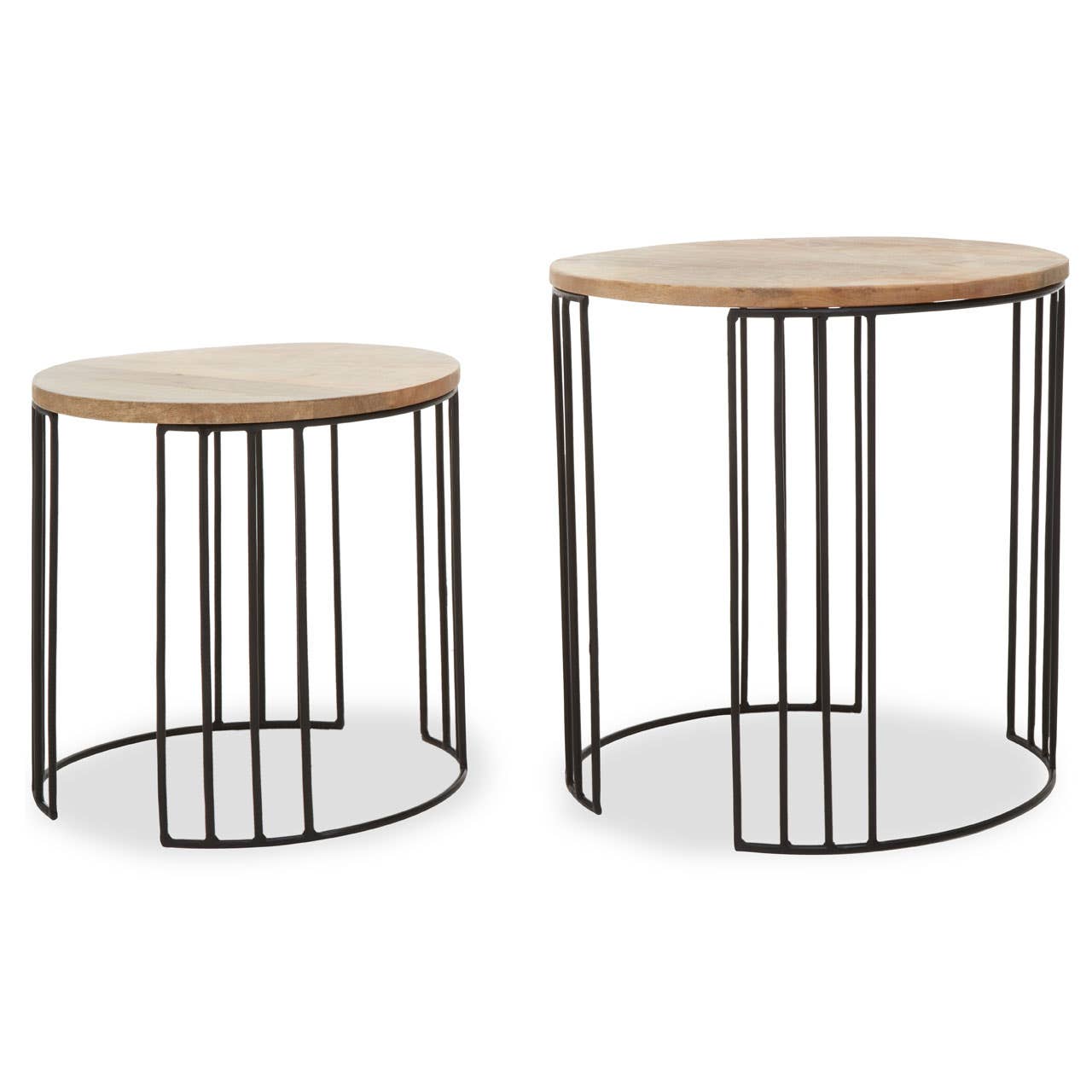 Rustic Mango Wood Side Tables