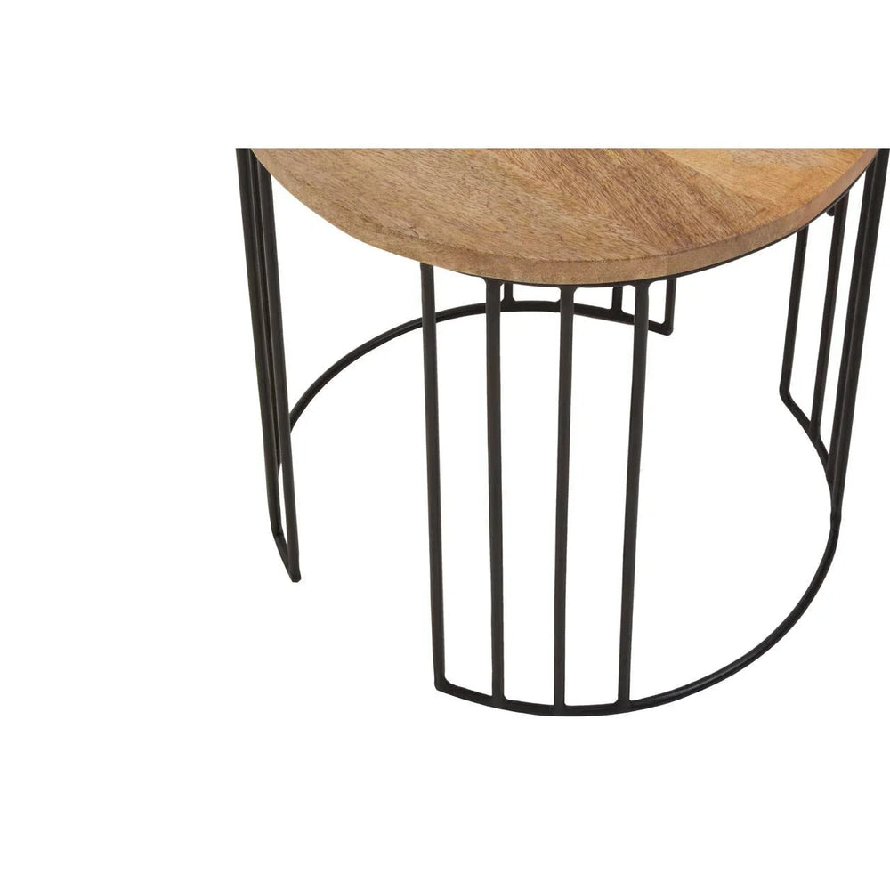 Rustic Mango Wood Side Tables