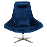 Midnight Navy Velvet Accent Chair