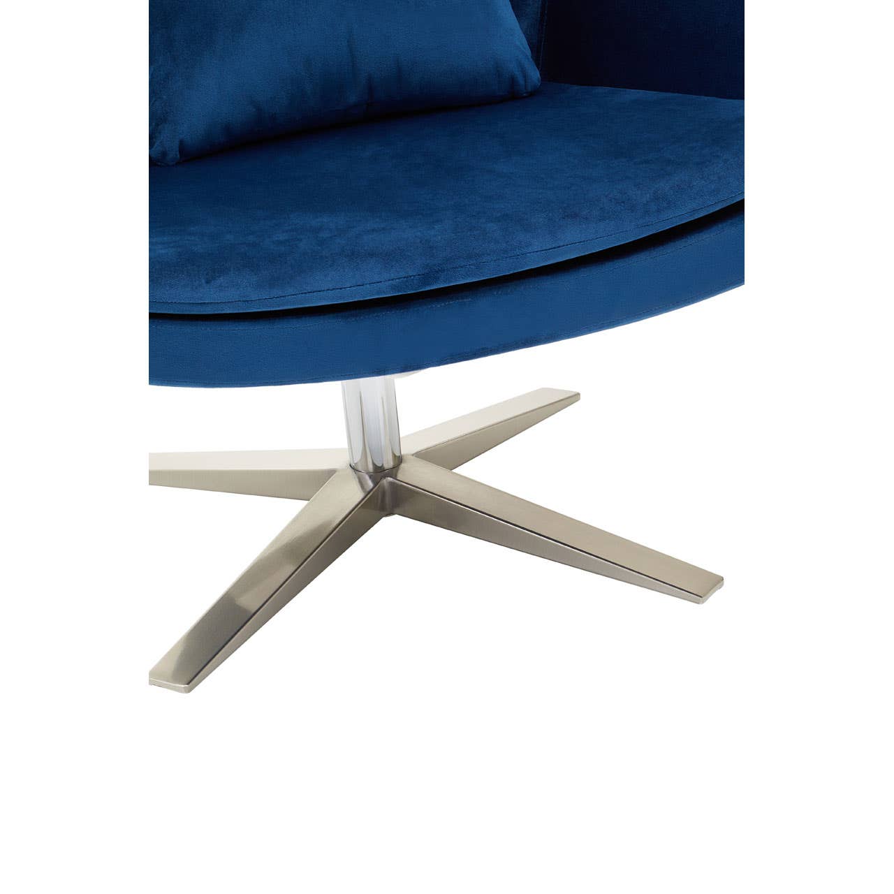 Midnight Navy Velvet Accent Chair