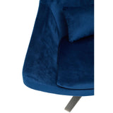 Midnight Navy Velvet Accent Chair