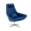 Midnight Navy Velvet Accent Chair