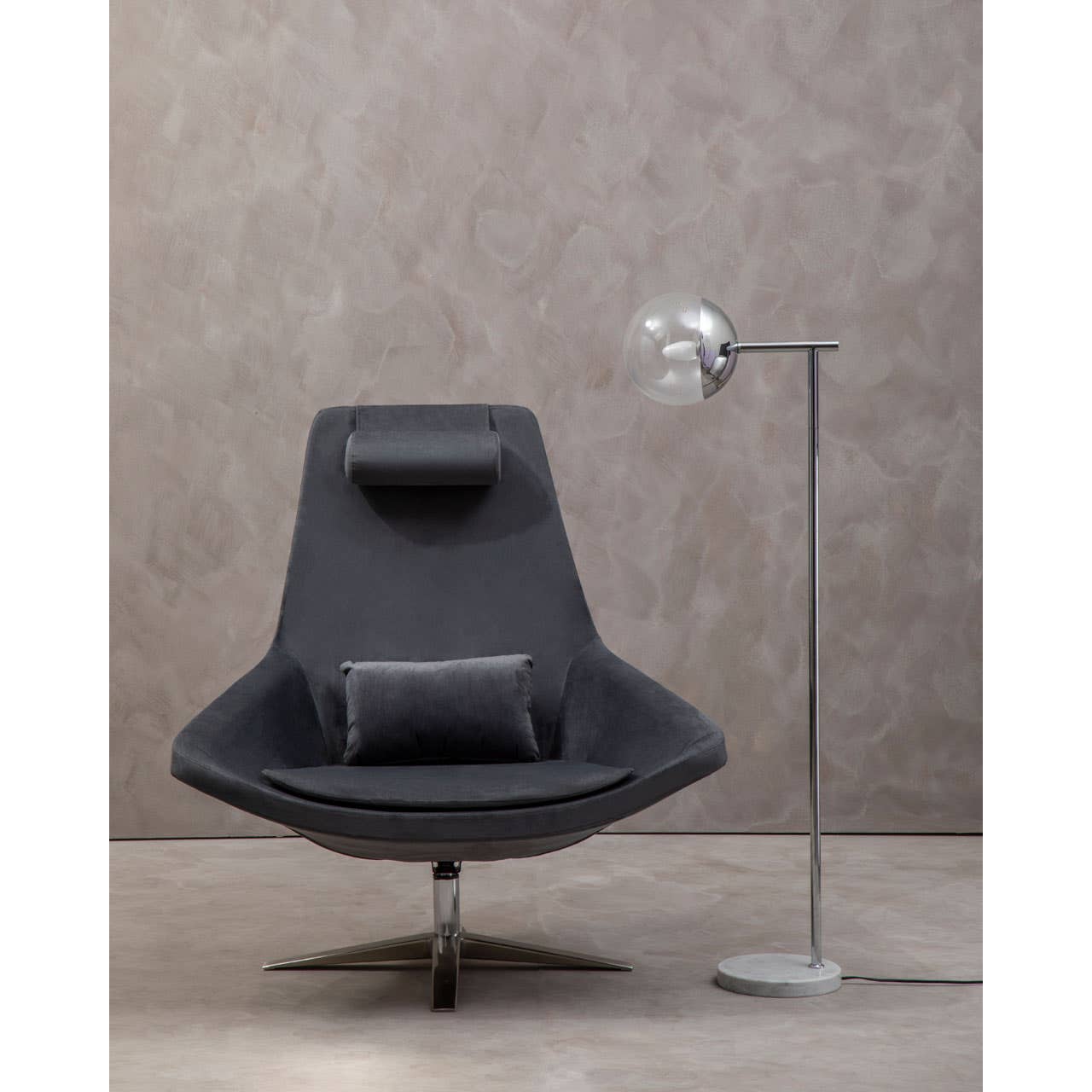 Plush Velvet Star Armchair