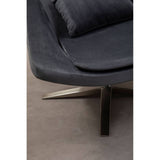 Plush Velvet Star Armchair