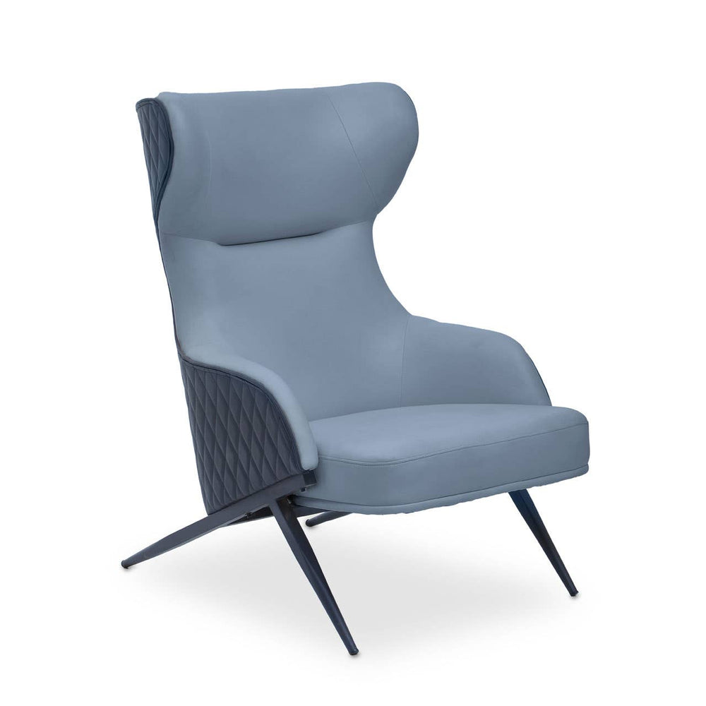Luxe Grey Wingback Armchair