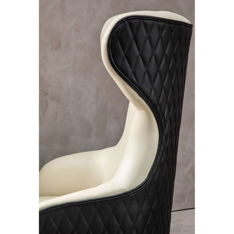Ivory Wingback Armchair