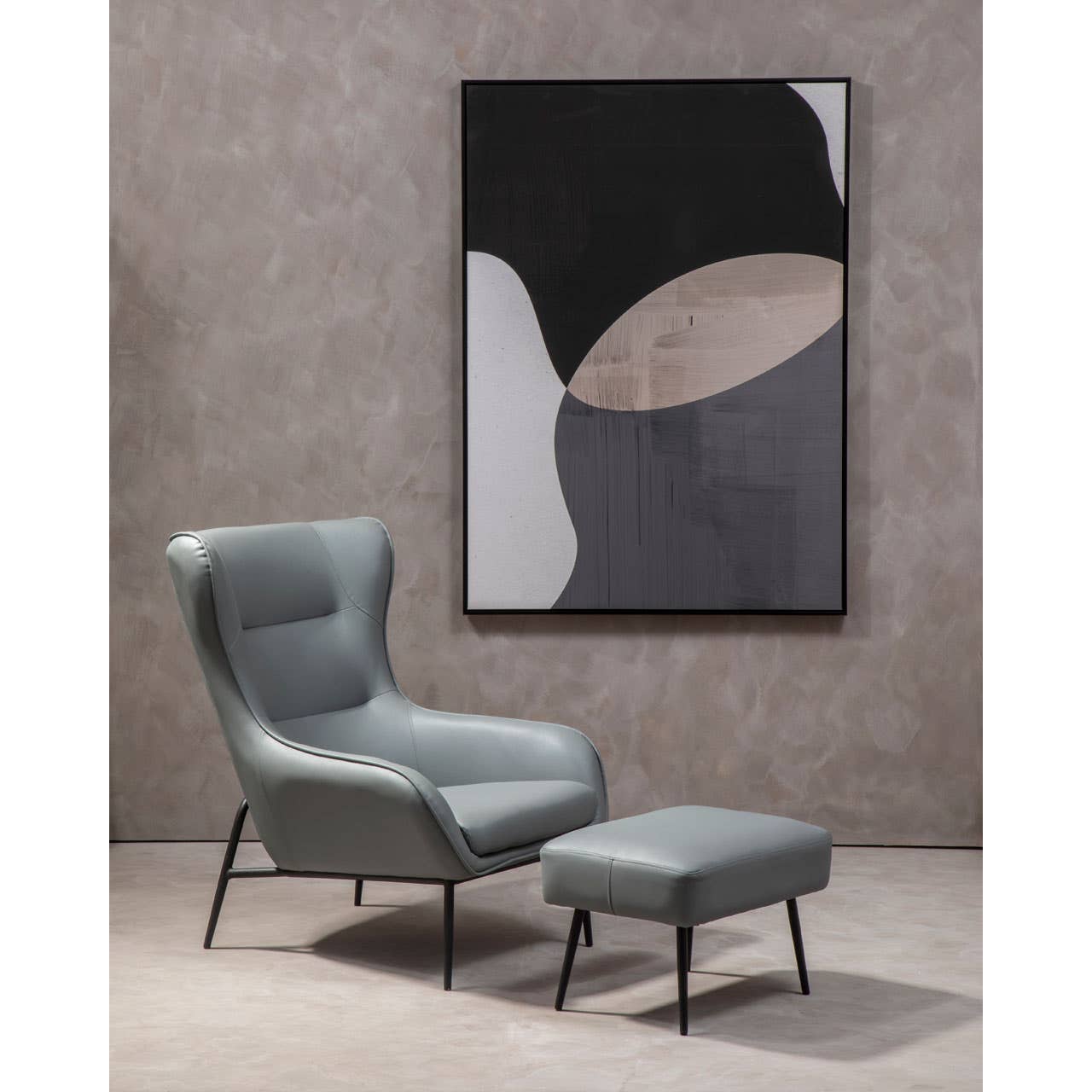Modern Wingback Chair Set