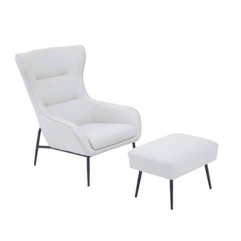 Modern Wingback Chair Set