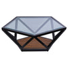 Pentagon Glass Coffee Table