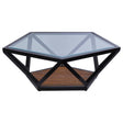 Pentagon Glass Coffee Table