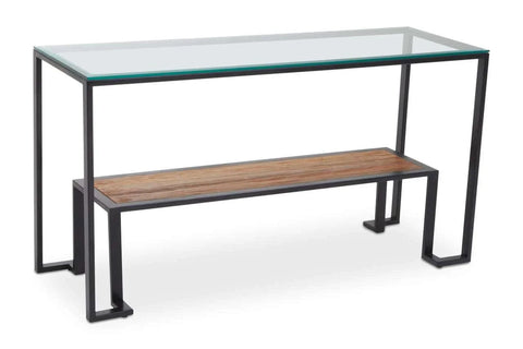 Roman Glass Console Table