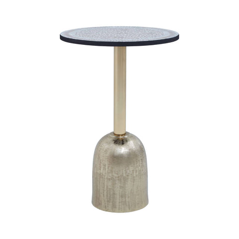 Golden Mosaic Accent Table