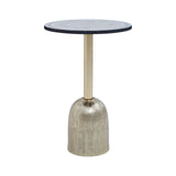 Golden Mosaic Accent Table