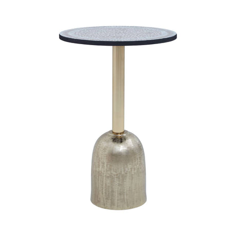 Golden Mosaic Accent Table