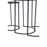 Metallic Hammered Nesting Side Tables