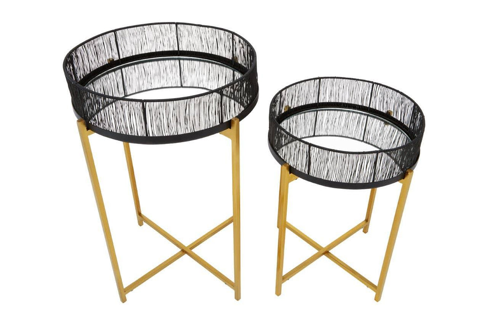 Enzo Black & Gold Tables
