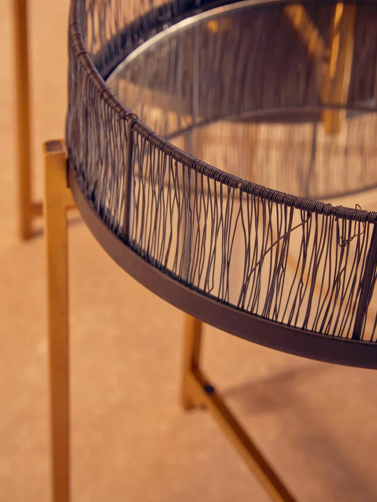 Enzo Black & Gold Tables