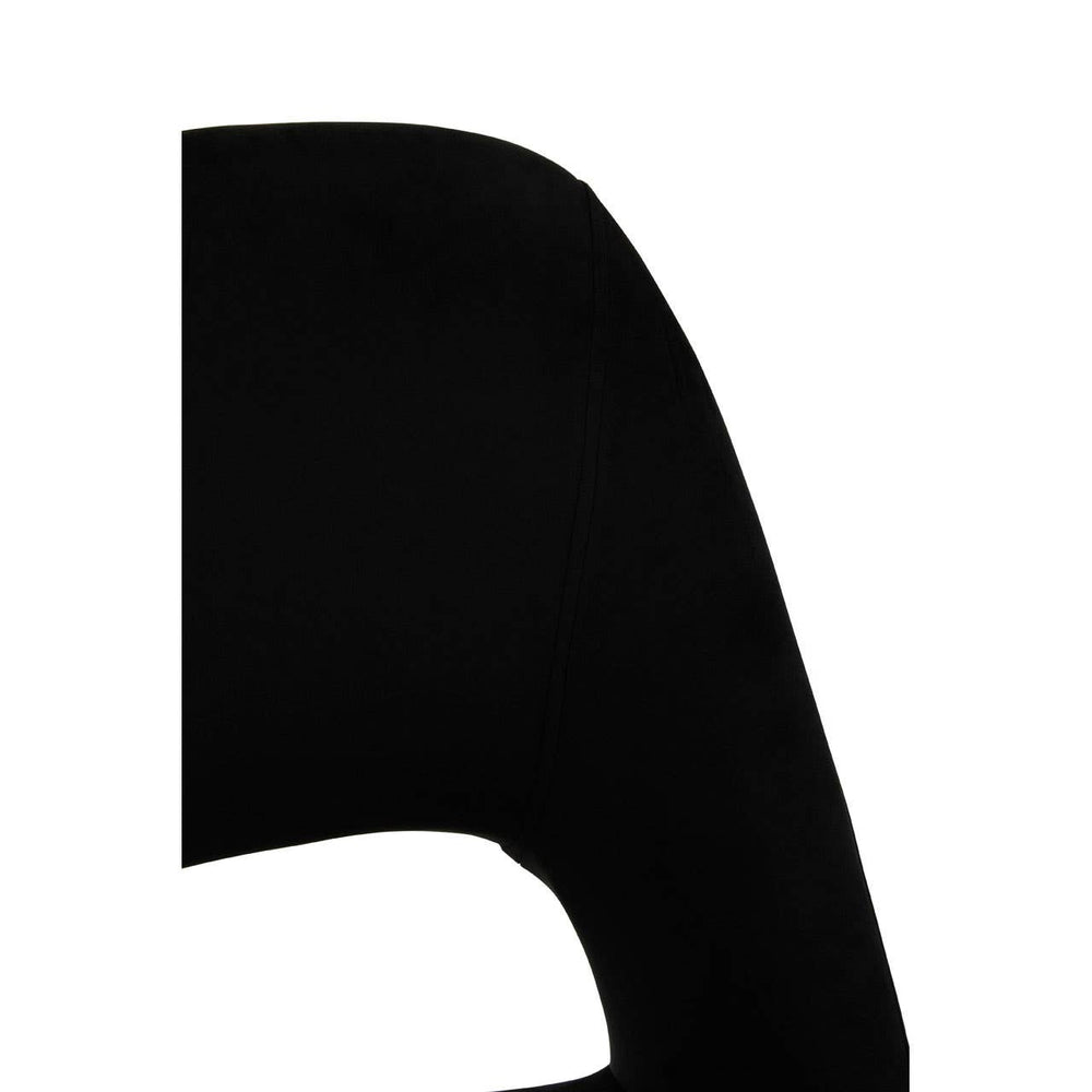 Luxe Black Velvet Dining Chair