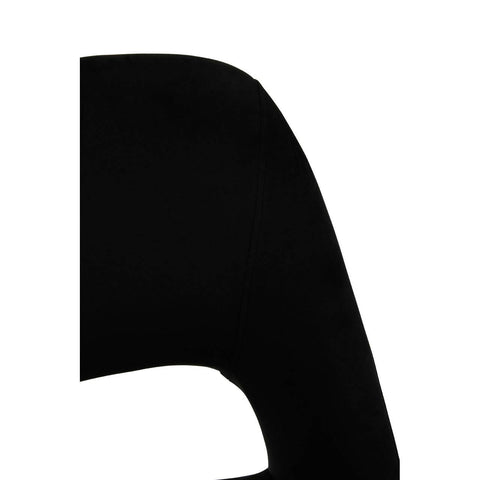 Luxe Black Velvet Dining Chair