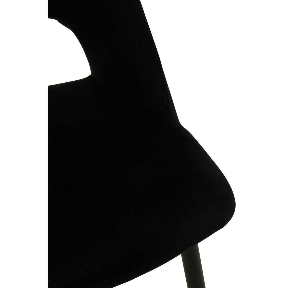 Luxe Black Velvet Dining Chair