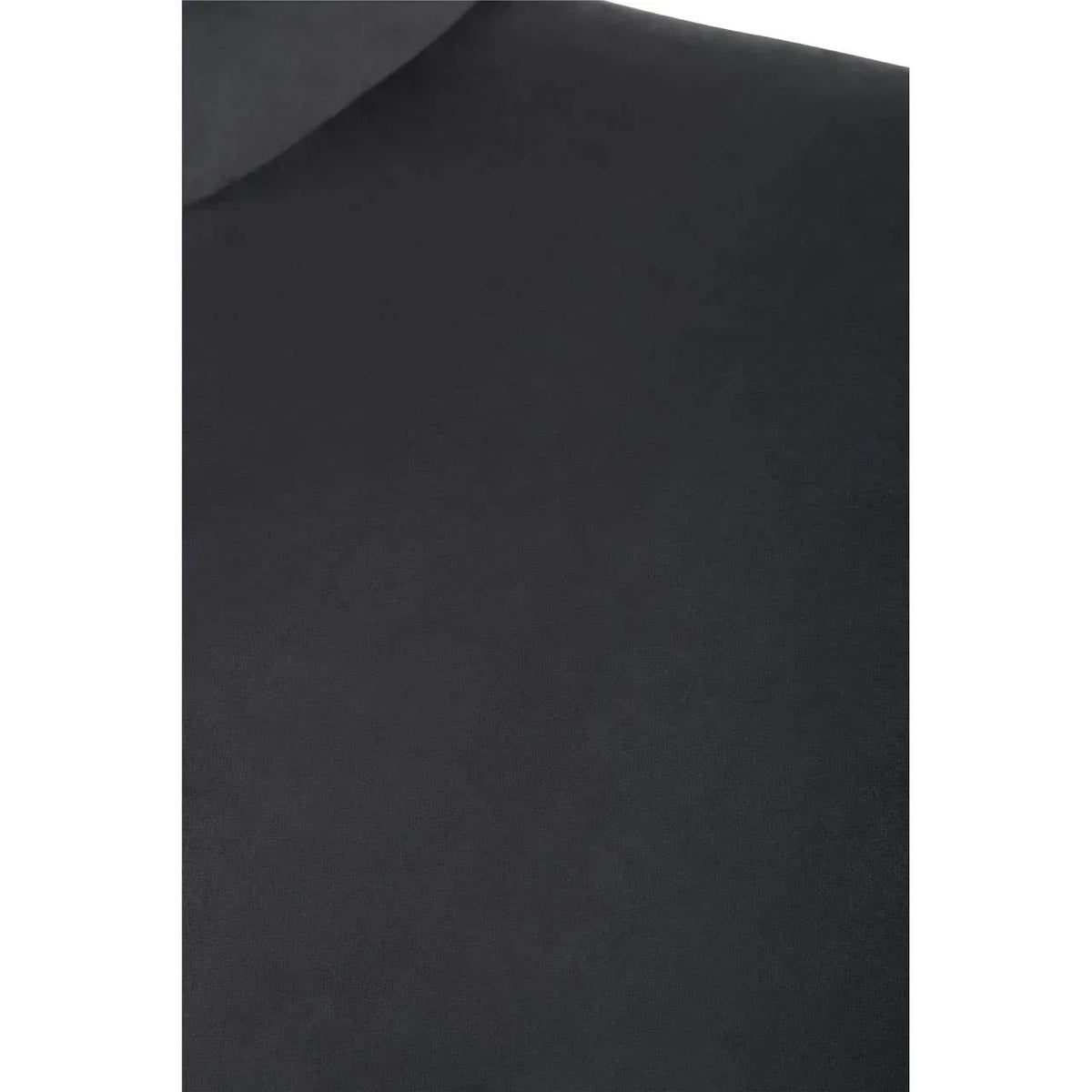 Close-up of black faux leather sofa upholstery texture