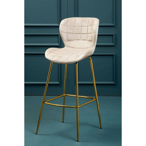 Luxe Velvet Gold Bar Chair