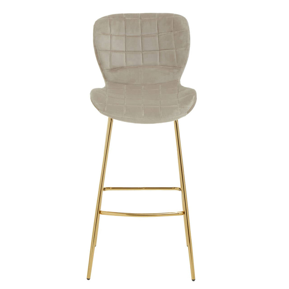 Luxe Velvet Gold Bar Chair
