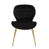 Luxe Black Velvet Dining Chair