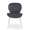 Luxe Grey Velvet Dining Chair