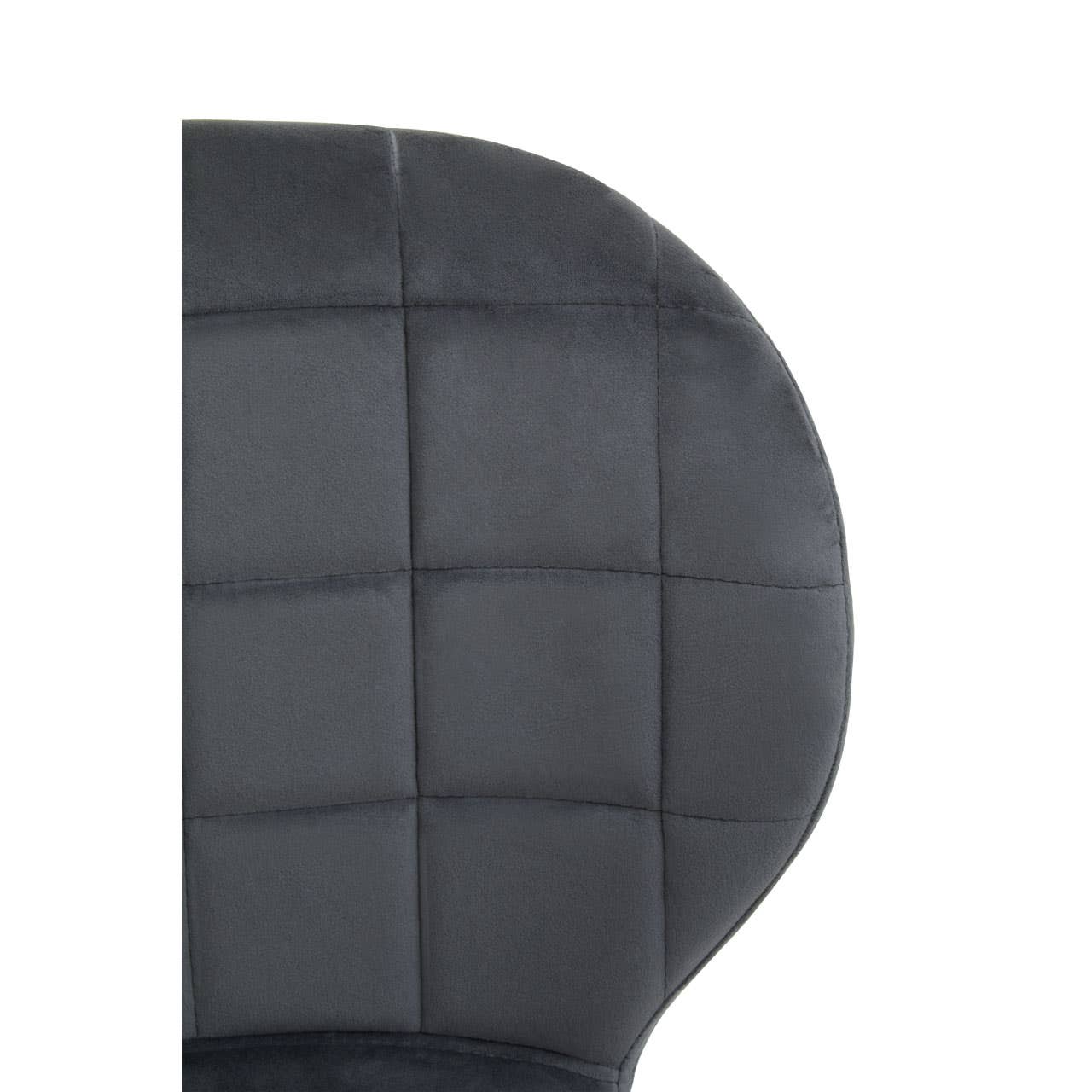 Luxe Grey Velvet Dining Chair