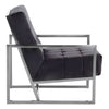 Luxe Black Velvet Accent Chair