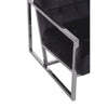 Luxe Black Velvet Accent Chair